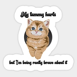 Brave Tummy Sticker